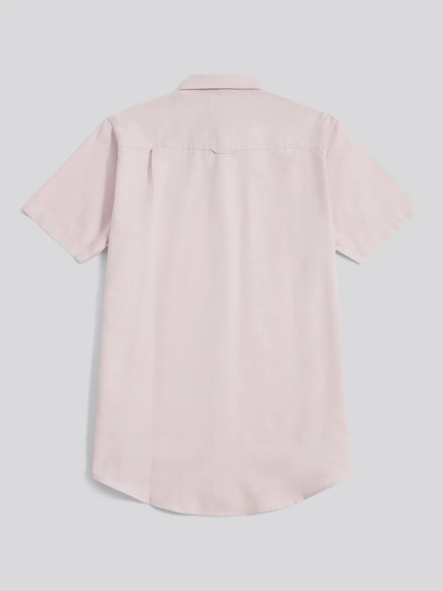 Mens Short Sleeve Oxford Shirt Sepia Rose - Image 6