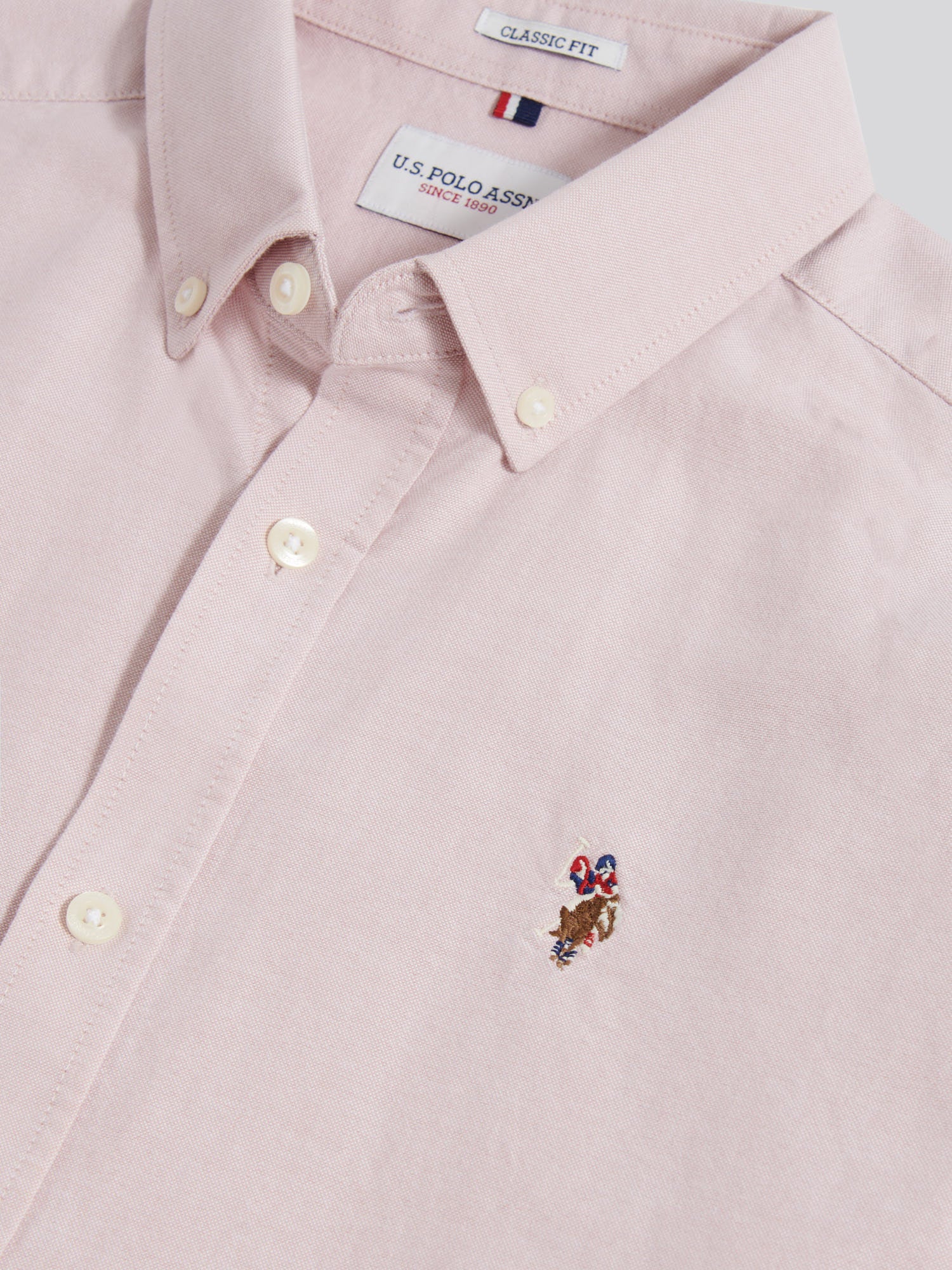 Mens Short Sleeve Oxford Shirt Sepia Rose - Image 7