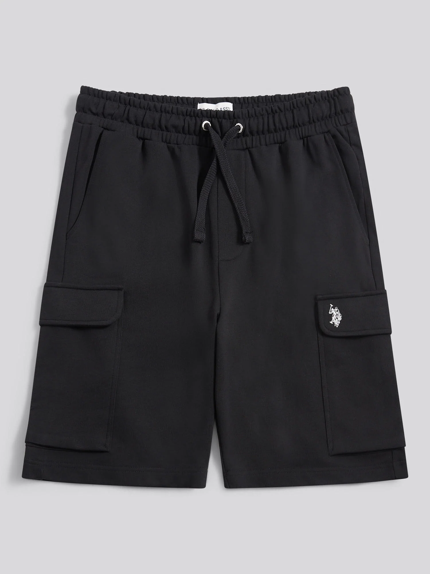 Mens Smart Utility Short in Black Bright White DHM - Image 6