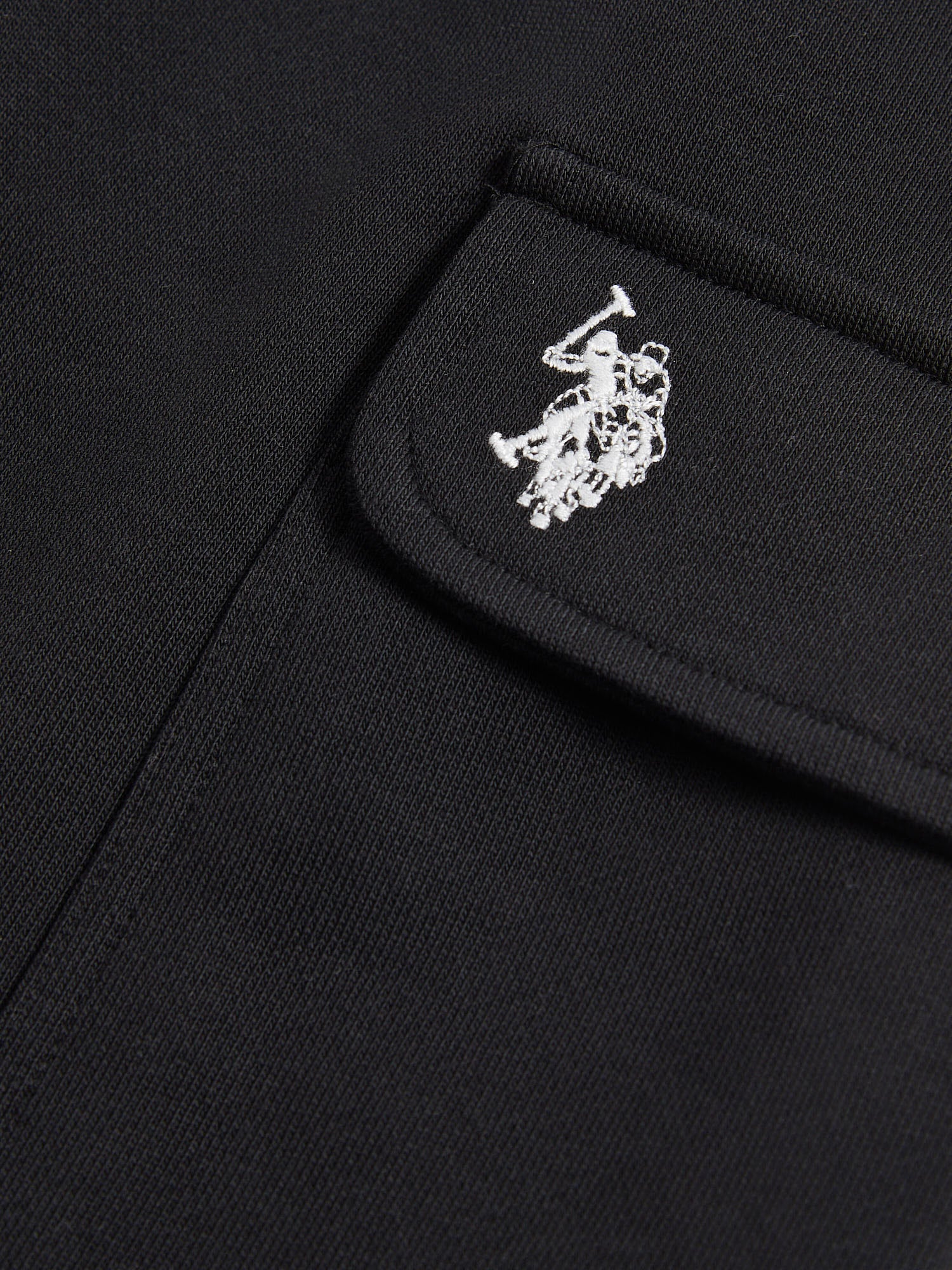 Mens Smart Utility Short in Black Bright White DHM - Image 8