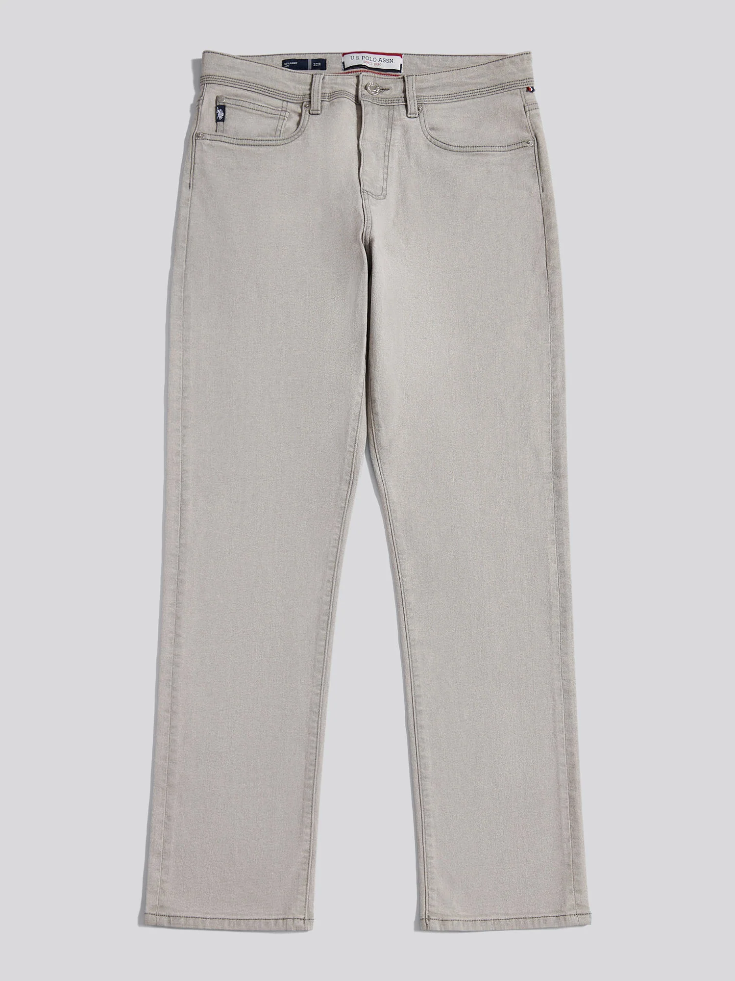 Mens Straight Fit Jean Dark Grey Stone Wash - Image 7