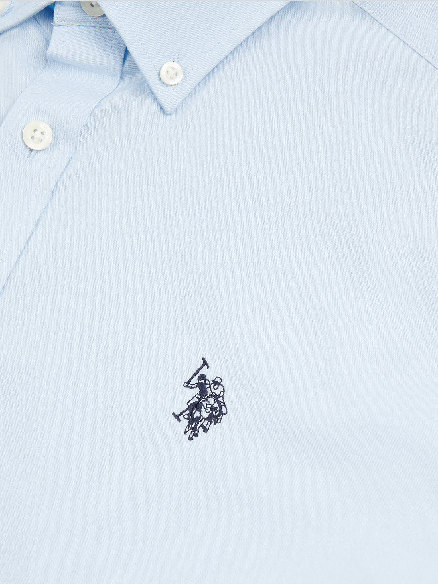 Mens Stretch Cotton Poplin Shirt Skyway - Image 9