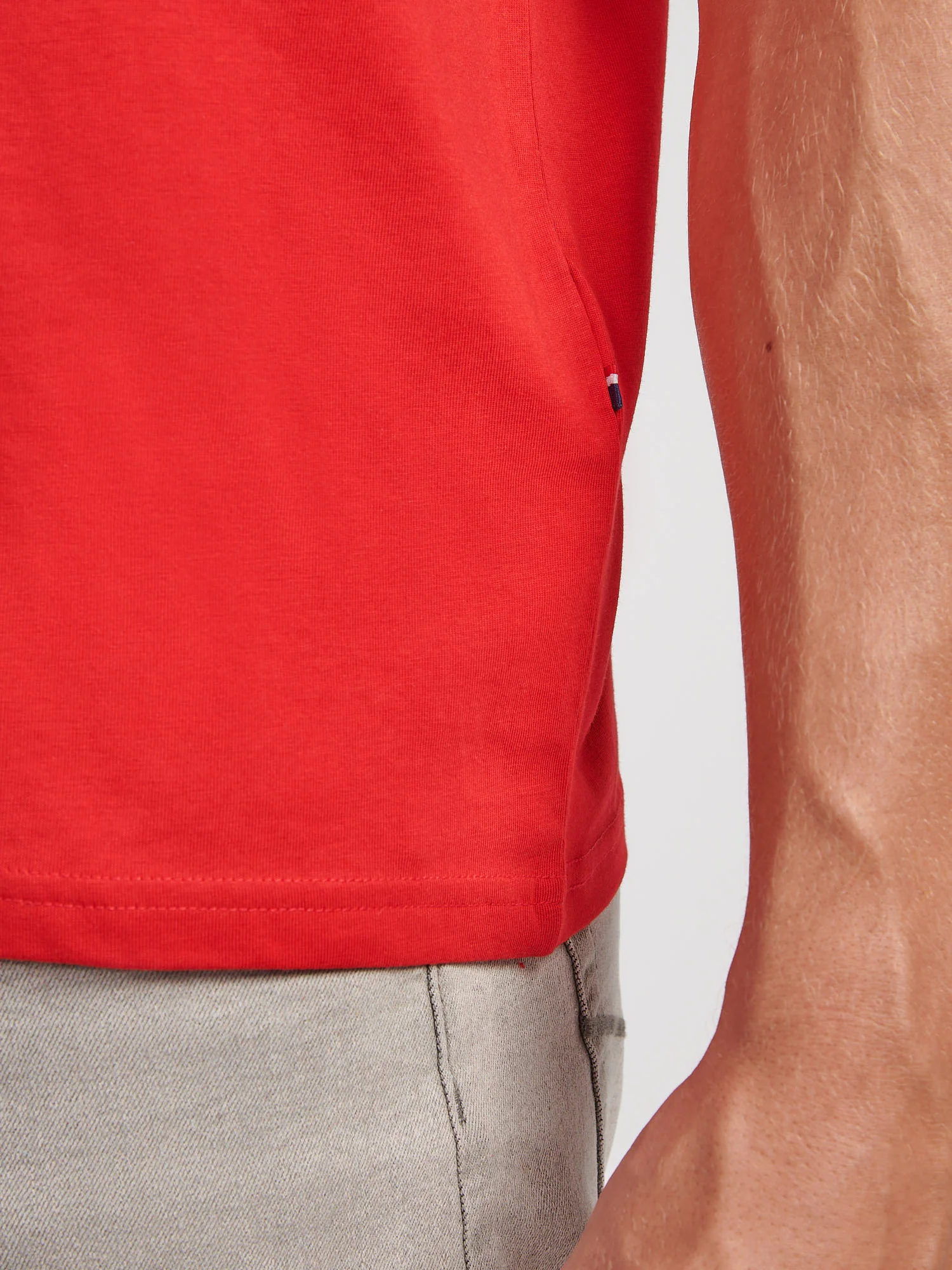Mens USPA Back Graphic T-Shirt in Haute Red - Image 6
