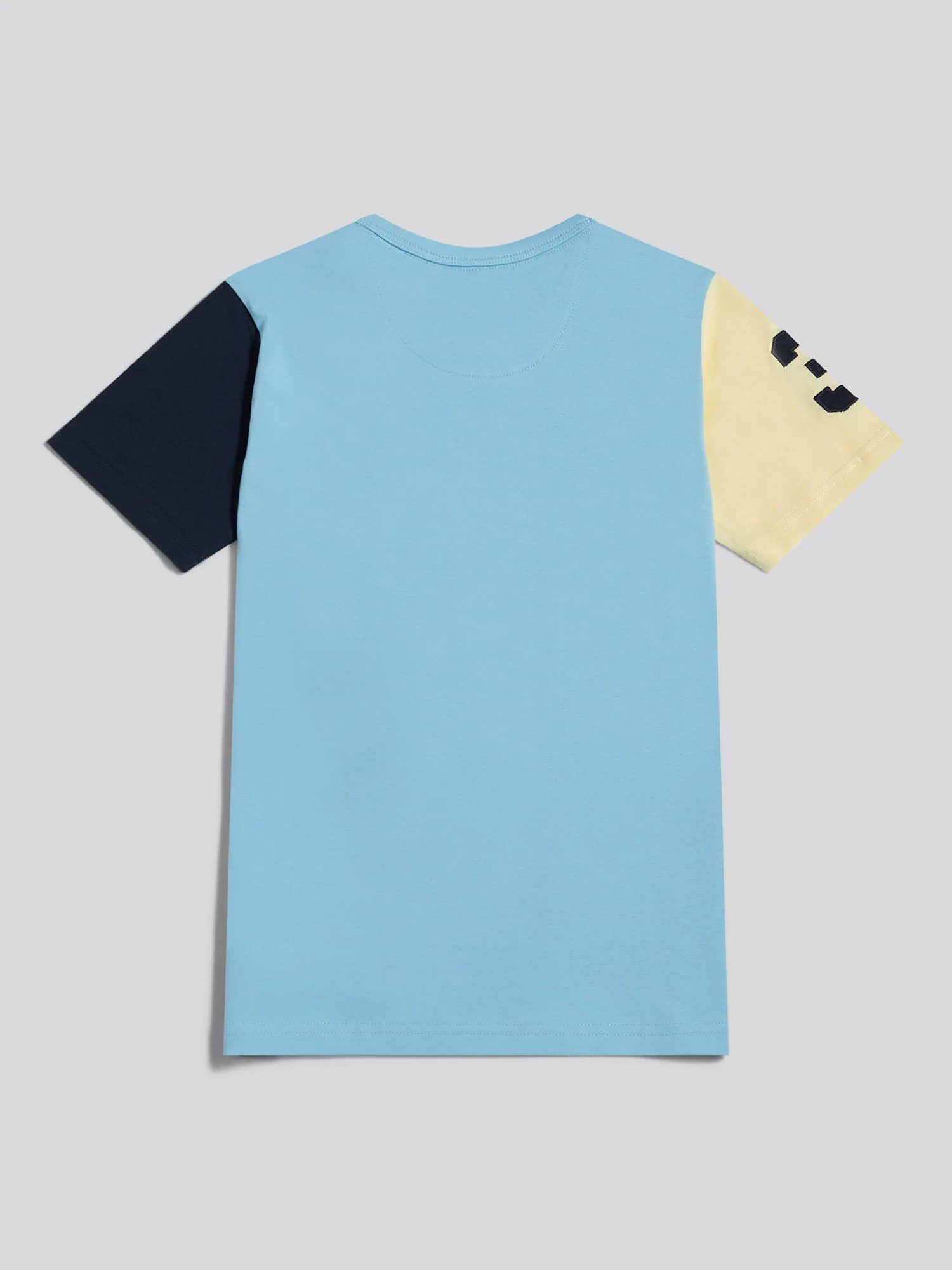 Boys Player 3 Colour Block T-Shirt Air Blue - Image 2