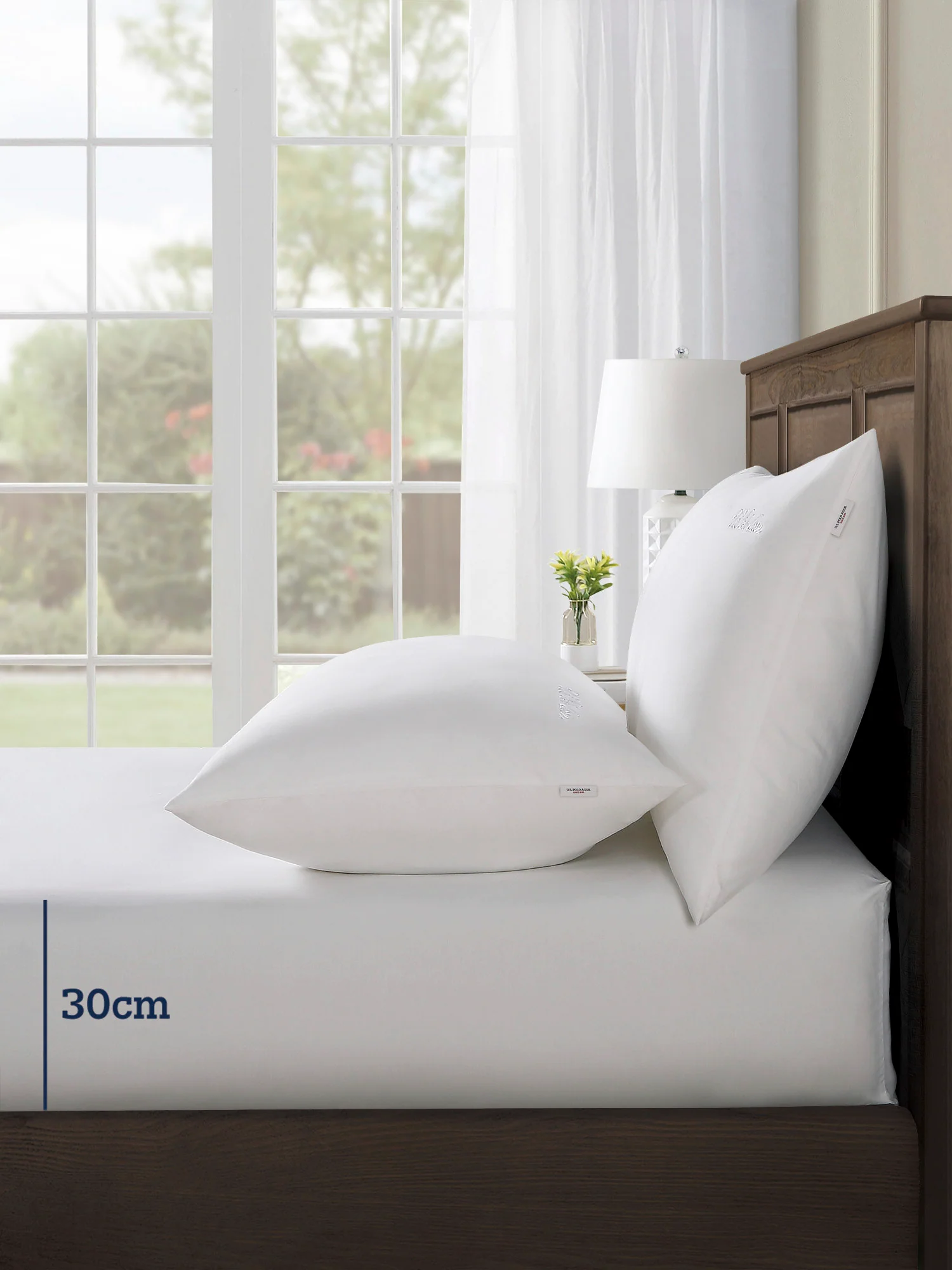 Pure Cotton Sheet & Pillowcase Set in Bright White - Image 2