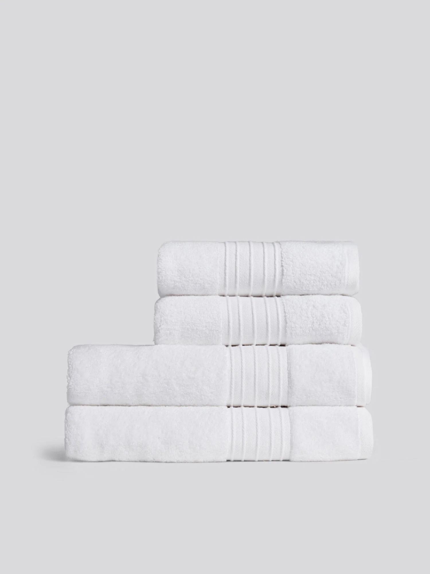 Pure Cotton Zero Twist Towel Bright White - Image 2