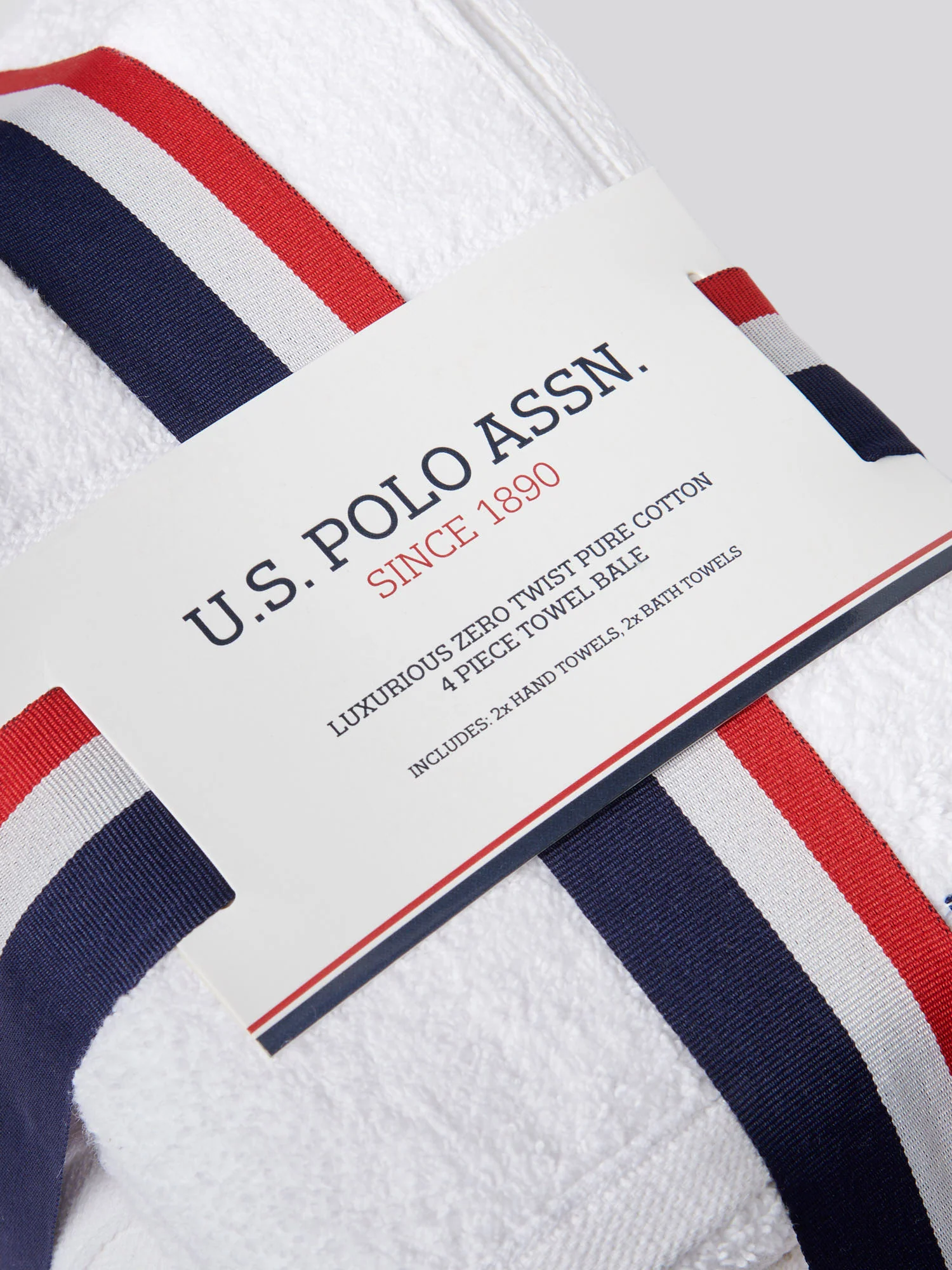 Pure Cotton Zero Twist Towel Bright White - Image 6