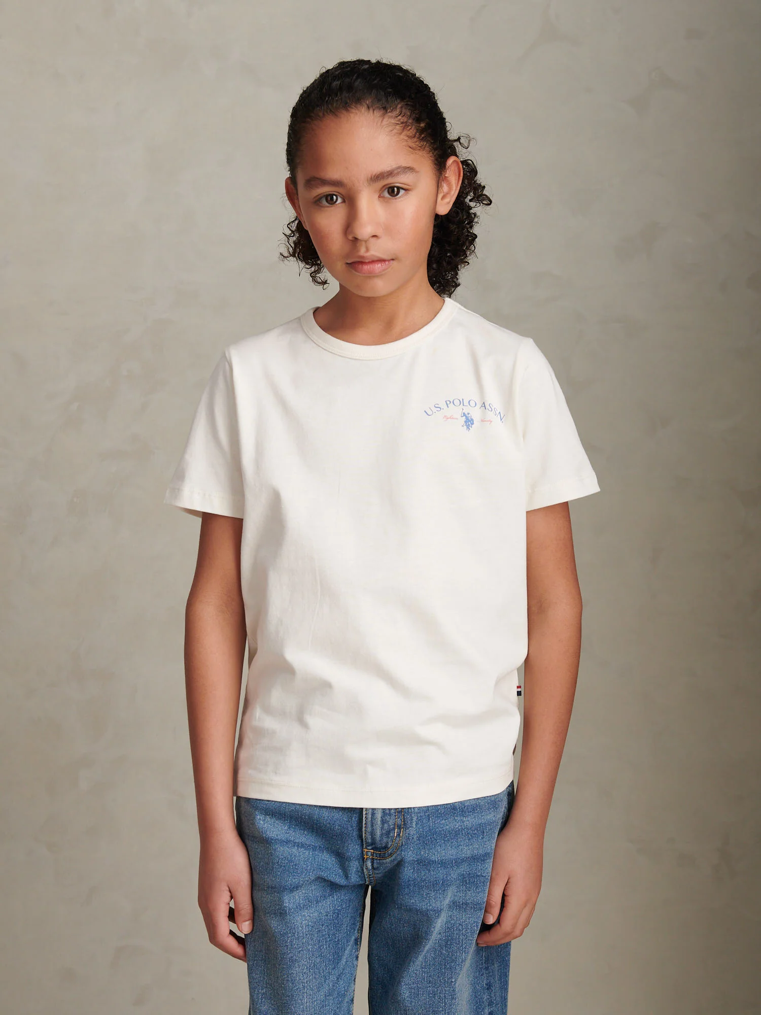 Boys Spirit Of Sport Back Graphic T-Shirt Whisper White