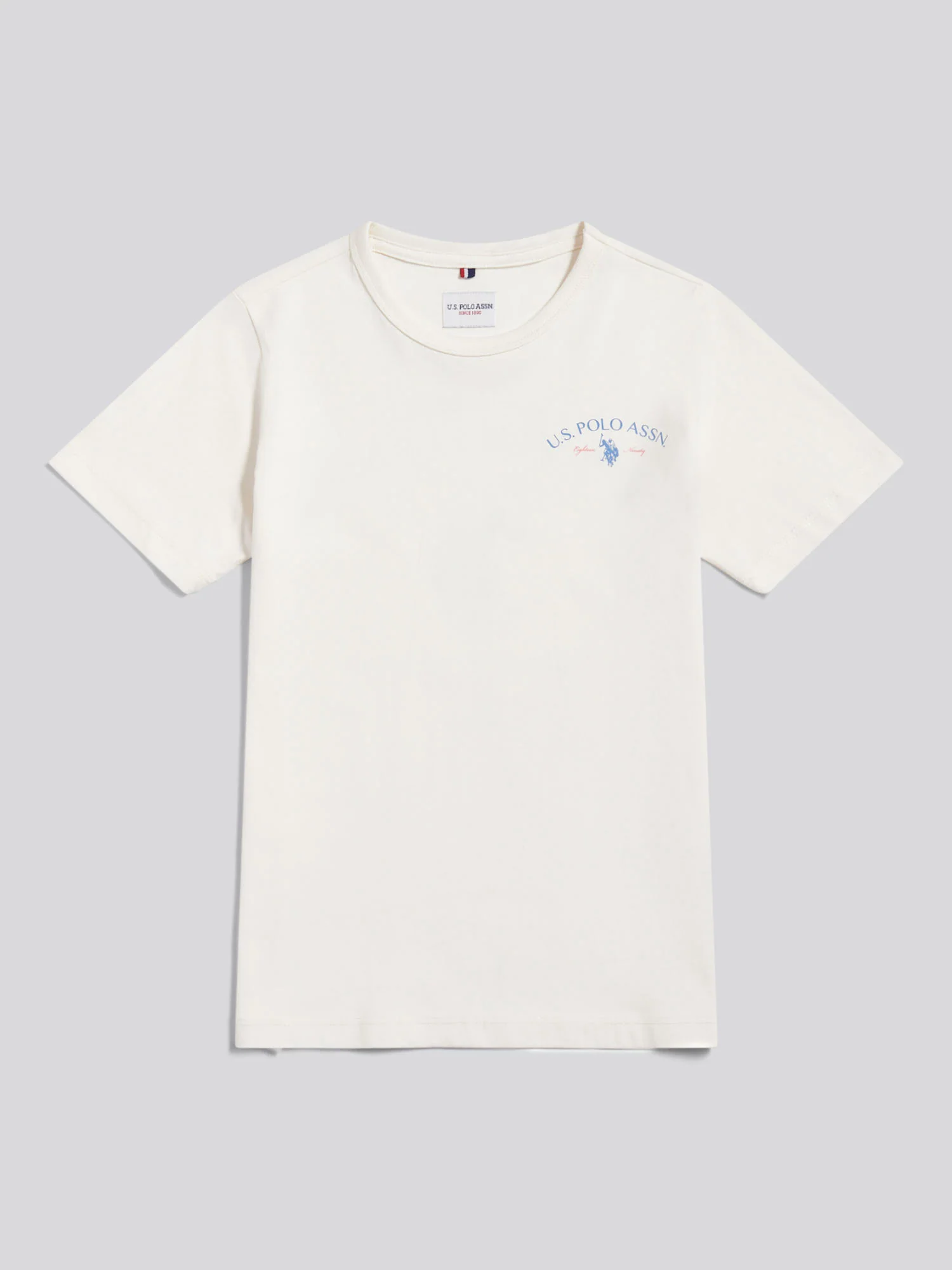 Boys Spirit Of Sport Back Graphic T-Shirt Whisper White - Image 6