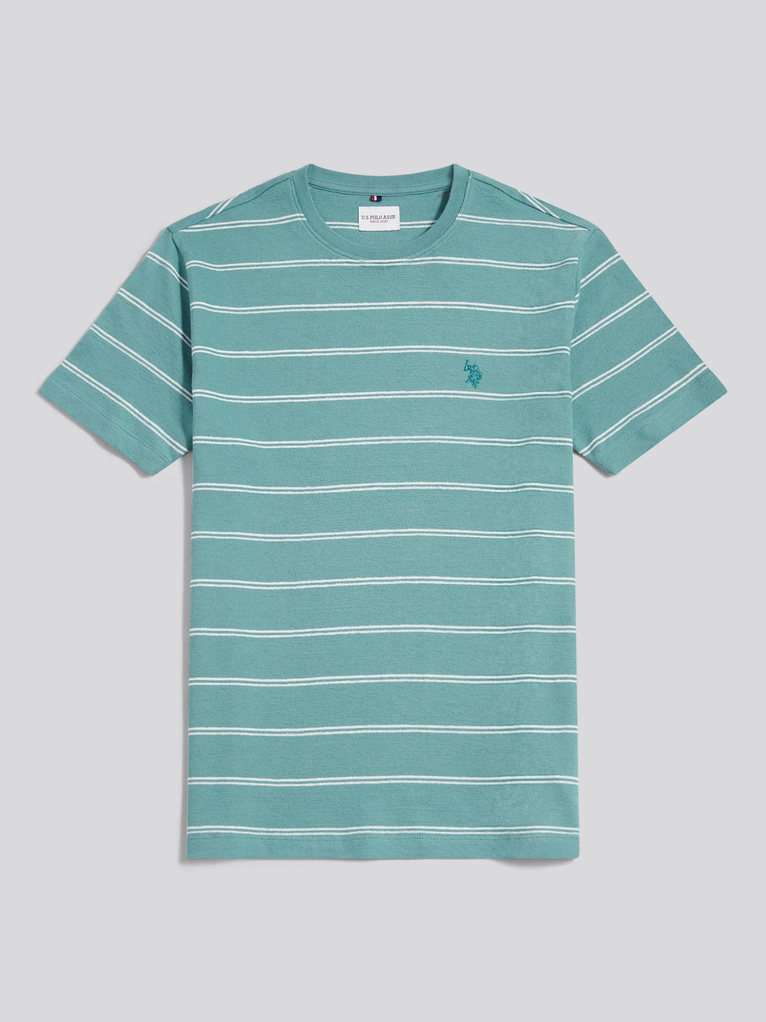 Mens Terry Stripe T-Shirt Arctic - Image 5