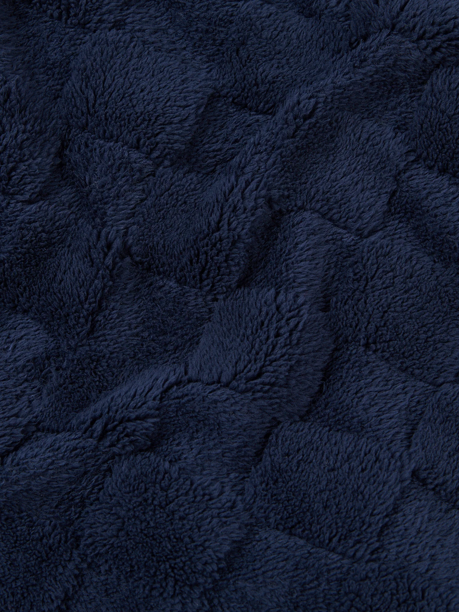 Premium Plush Jacquard Throw in Navy Iris - Image 4