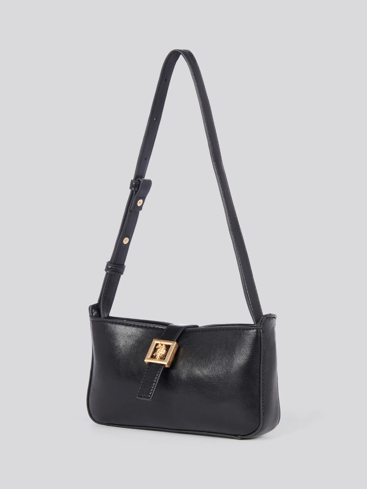 U.S. Polo Assn. Womens Caring Mini Hobo Bag in Black - Image 2