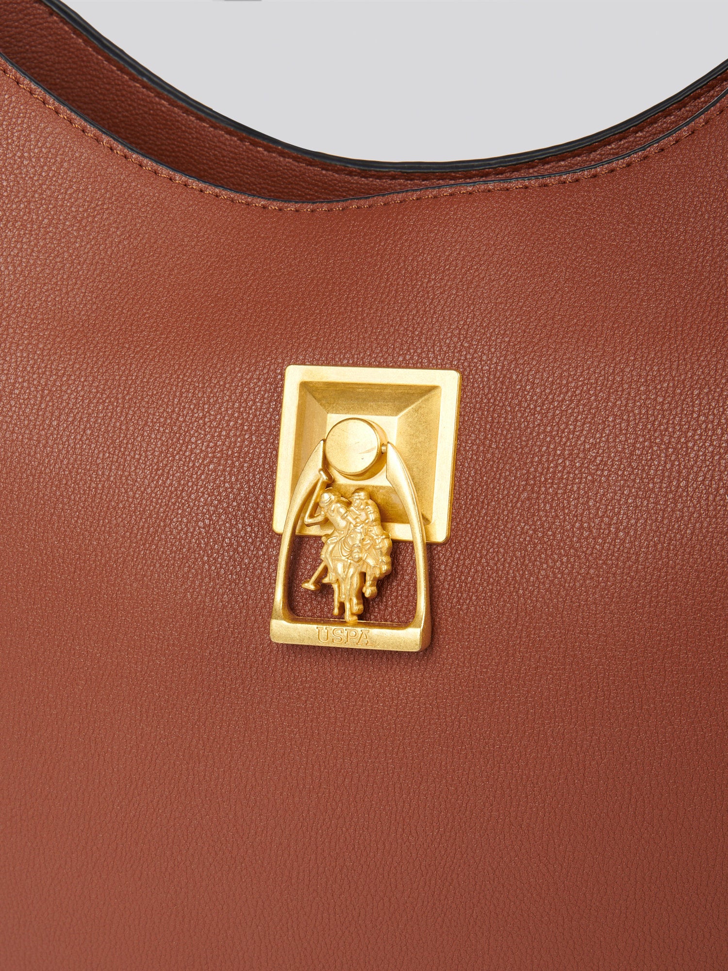 U.S. Polo Assn. Womens Earth Hobo Bag in Tan - Image 8