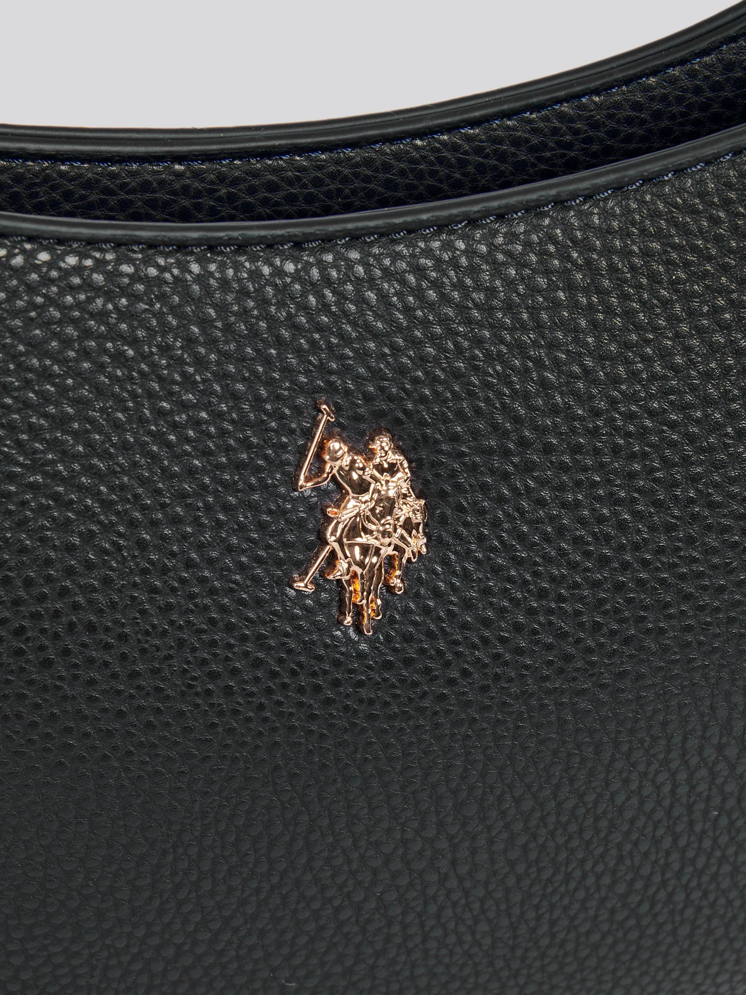 U.S. Polo Assn. Womens New Mansion Small Hobo Bag in Black - Image 3