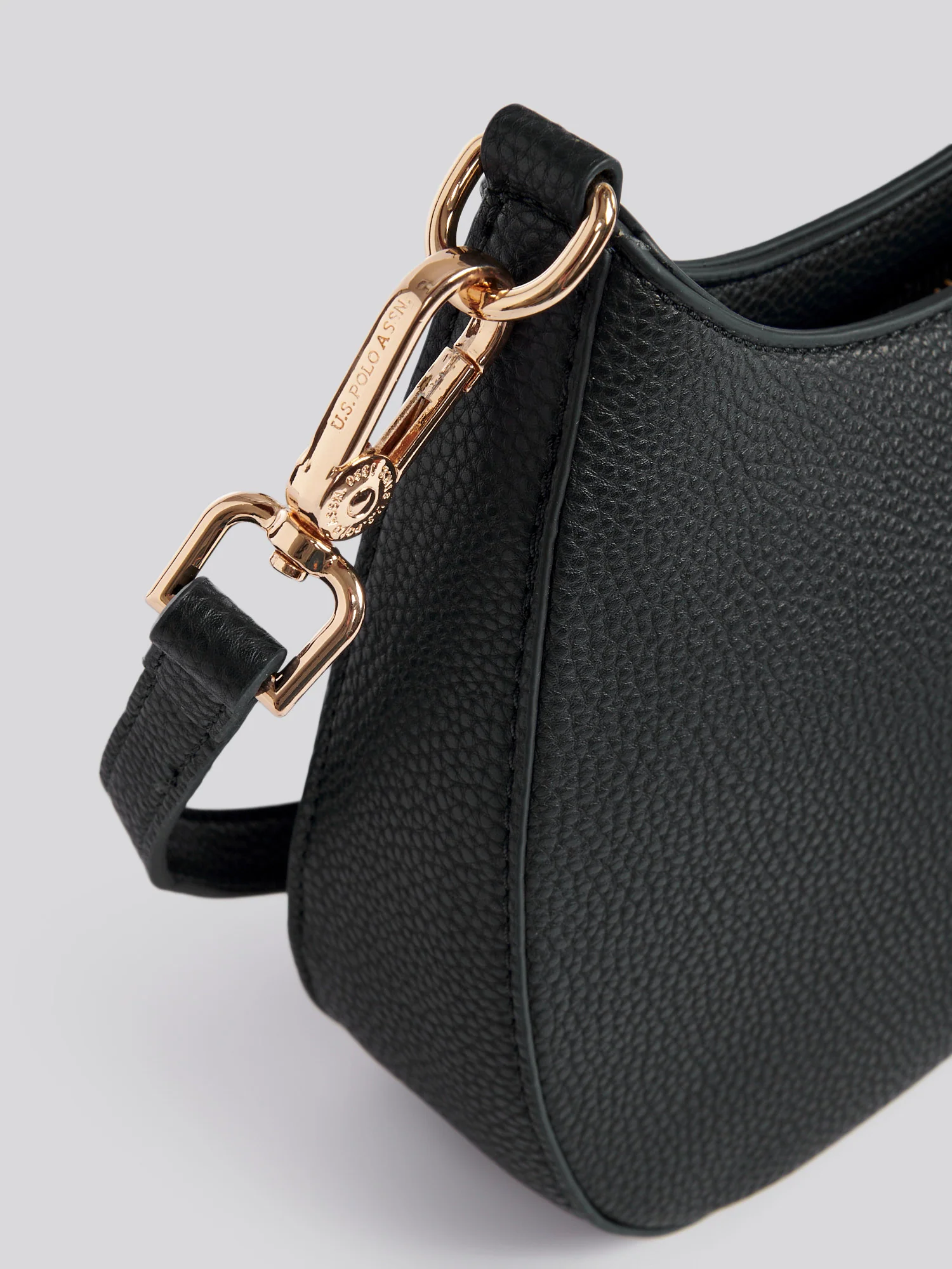 U.S. Polo Assn. Womens New Mansion Small Hobo Bag in Black - Image 4