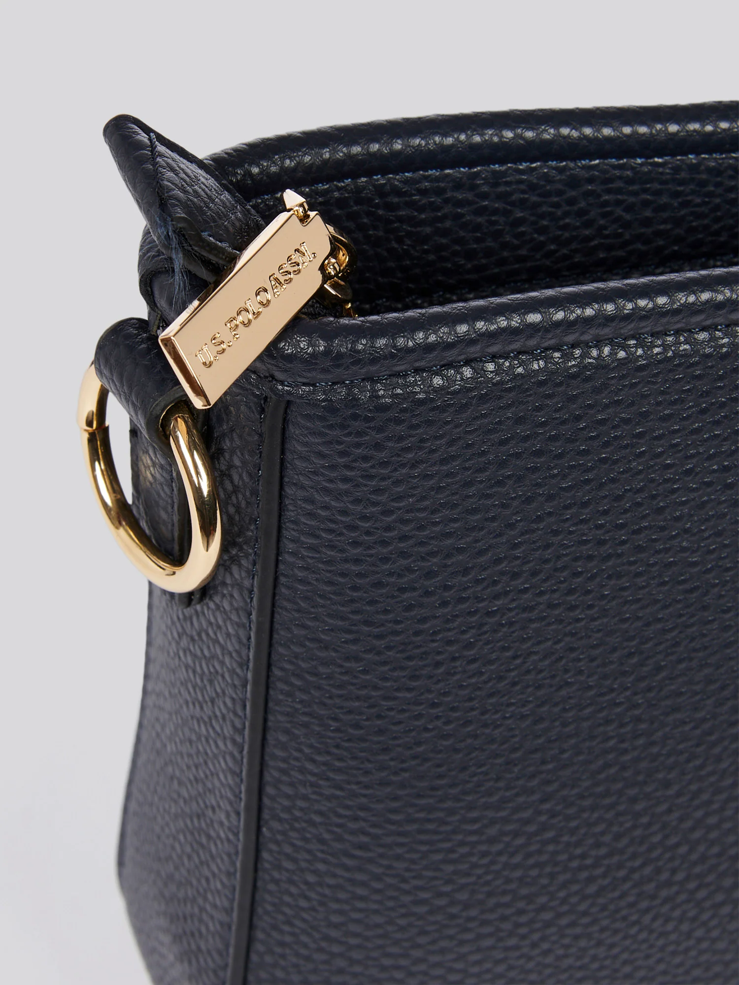 U.S. Polo Assn. Womens Stanford Baguette Bag in Navy - Image 7