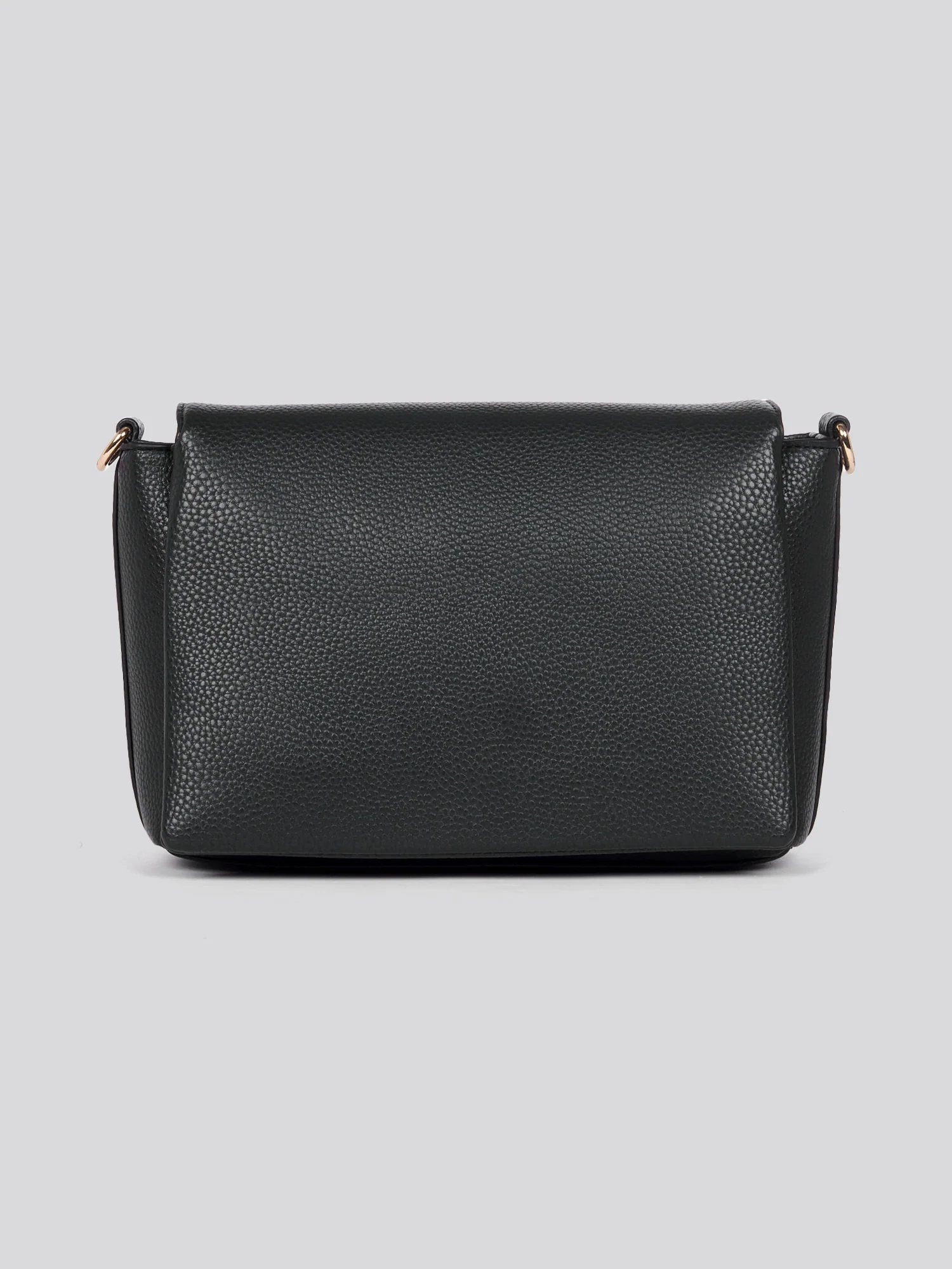 U.S. Polo Assn. Womens Stanford Flap Crossbody Bag in Black - Image 3