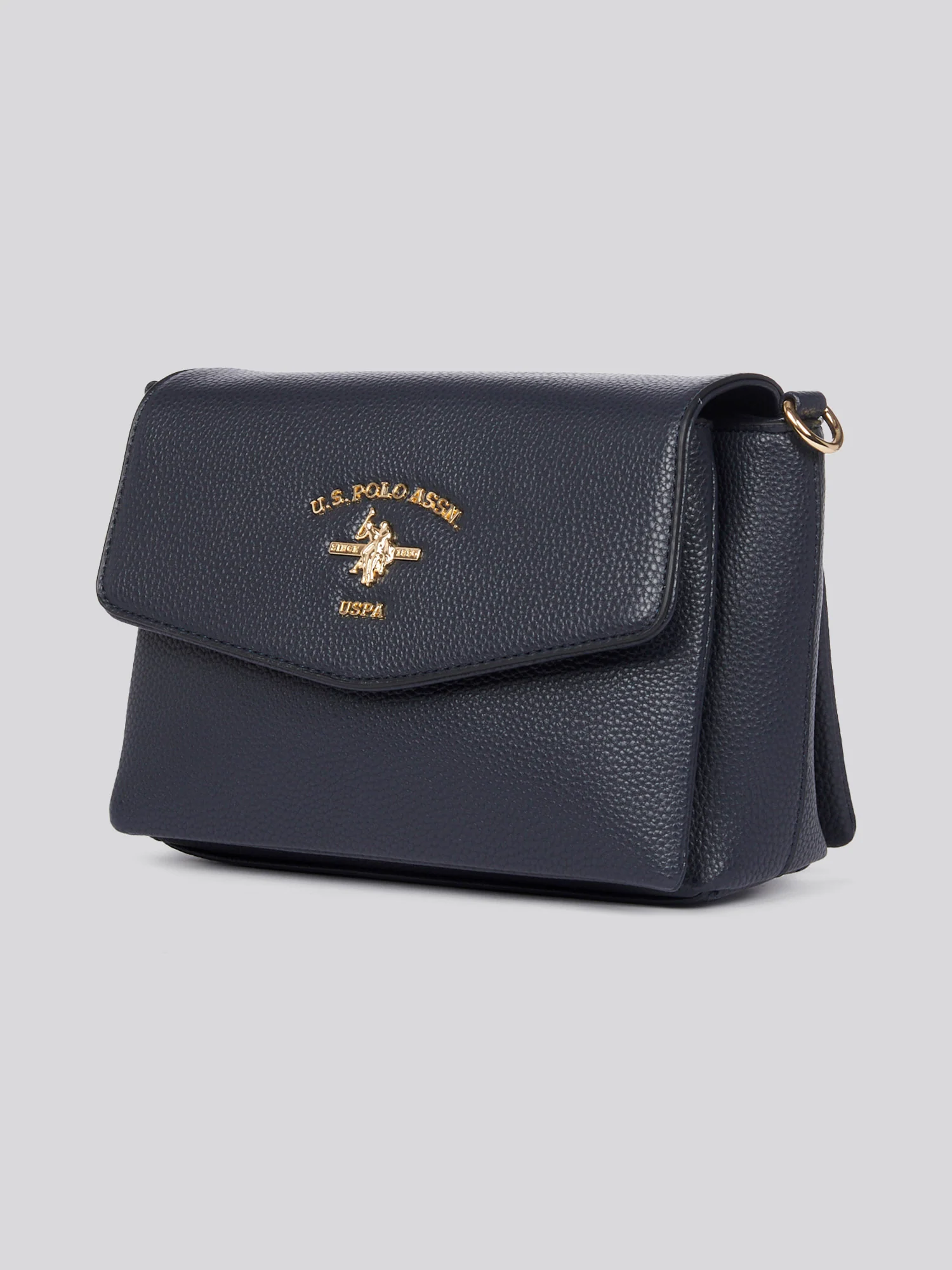 U.S. Polo Assn. Womens Stanford Flap Crossbody Bag in Navy - Image 4