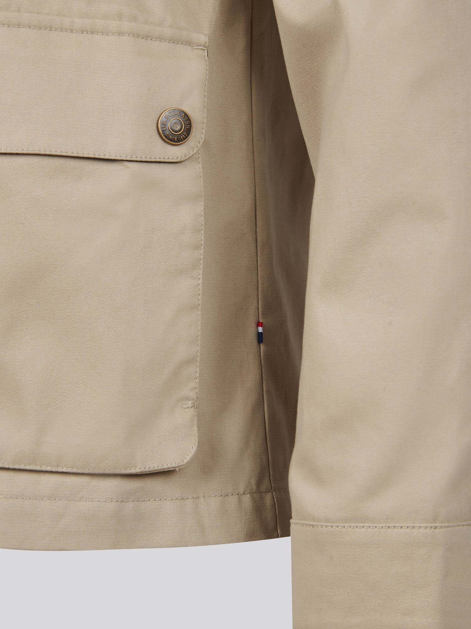 Mens Textured Collared Jacket Trench Coat - Image 5