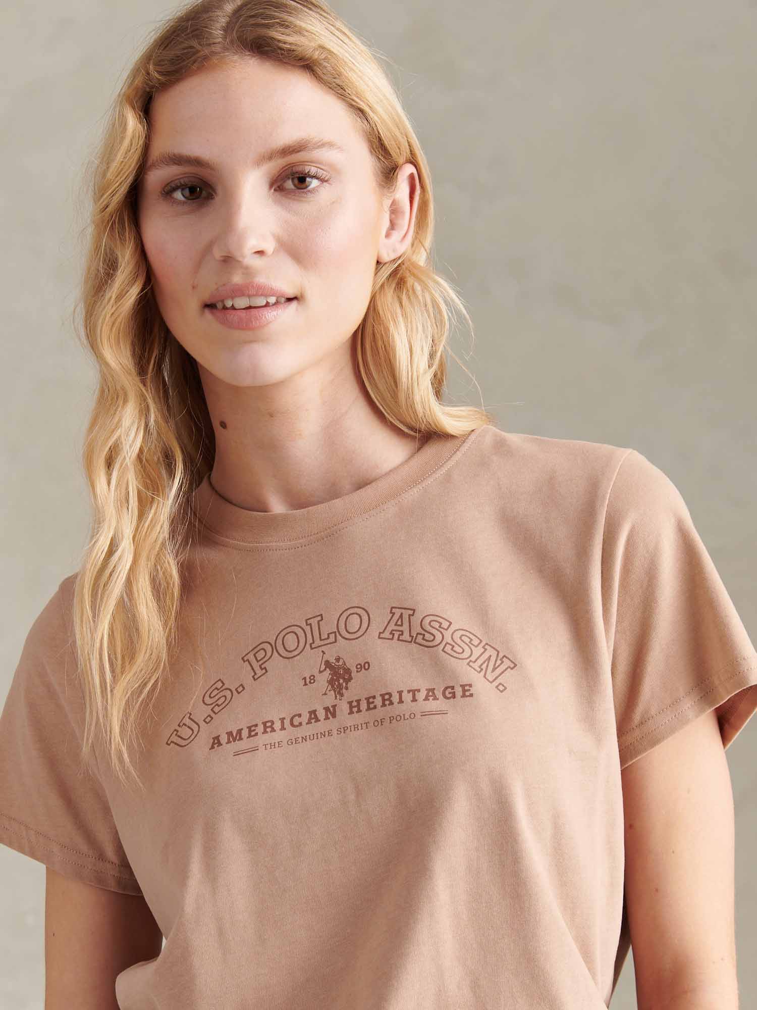 Womens Arc Graphic T-Shirt in Natural - Image 2