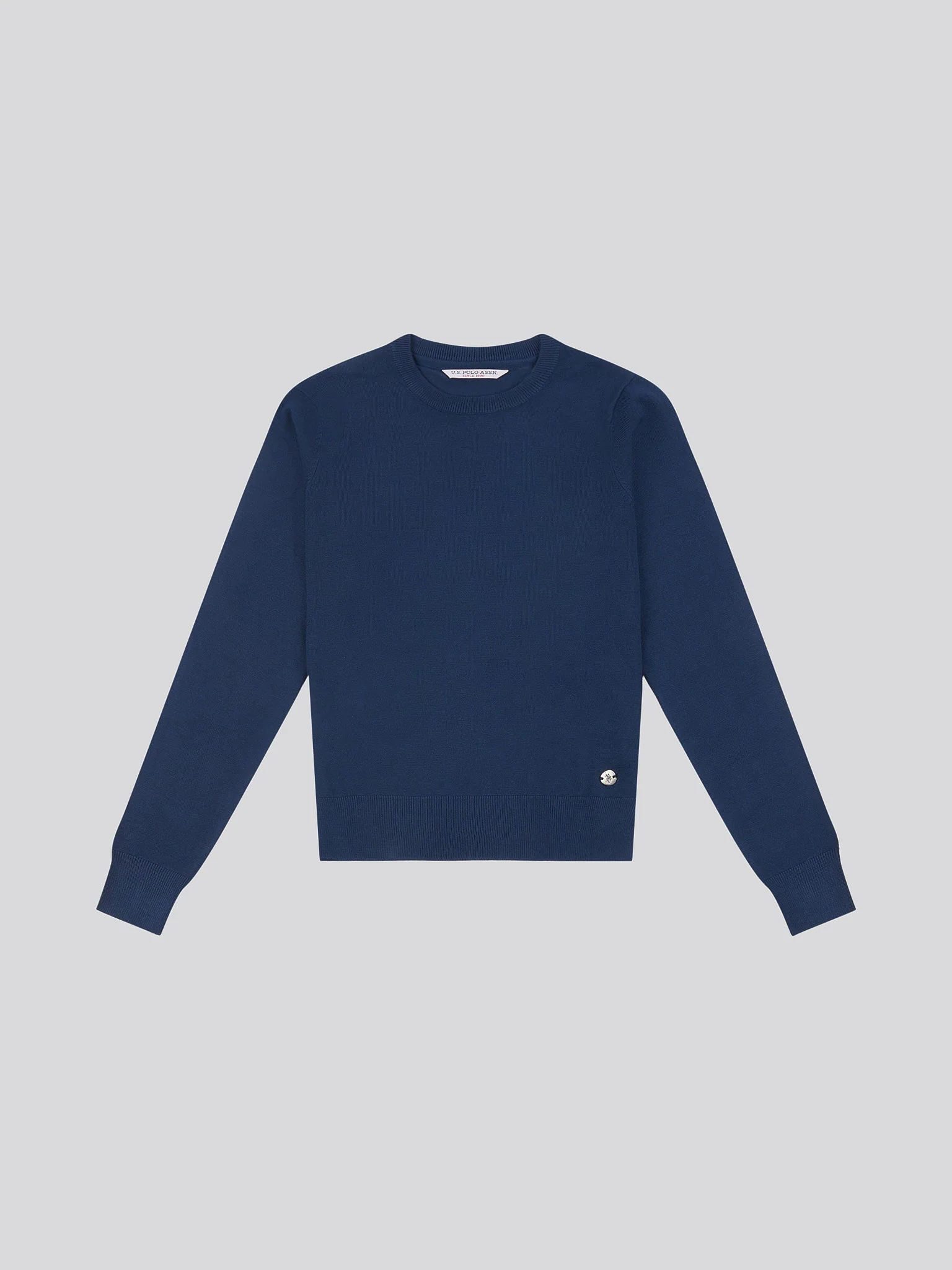 Womens Crew Neck Jumper in Navy Iris - Image 5