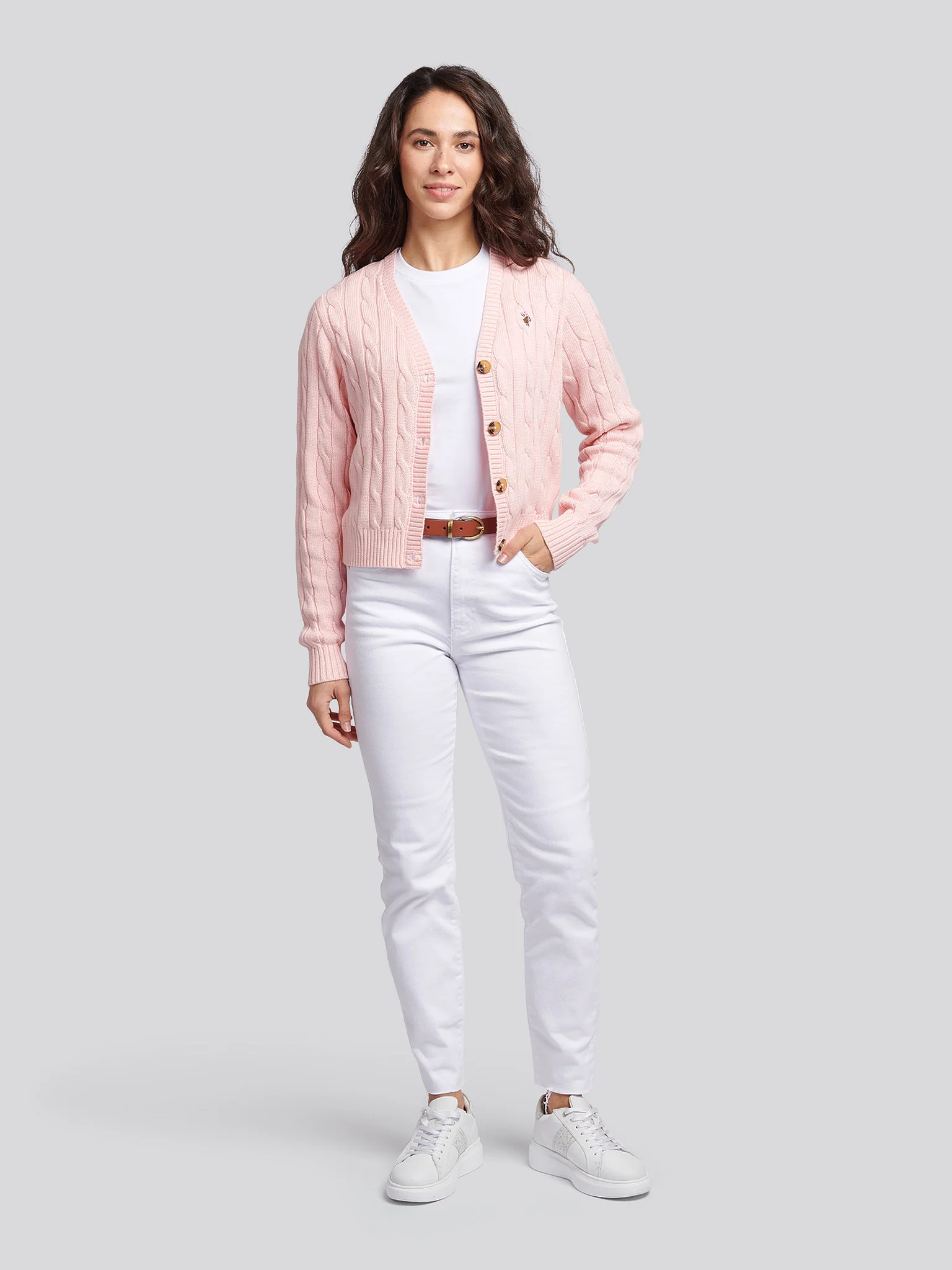 Womens Crew Neck T-Shirt Bright White - Image 2