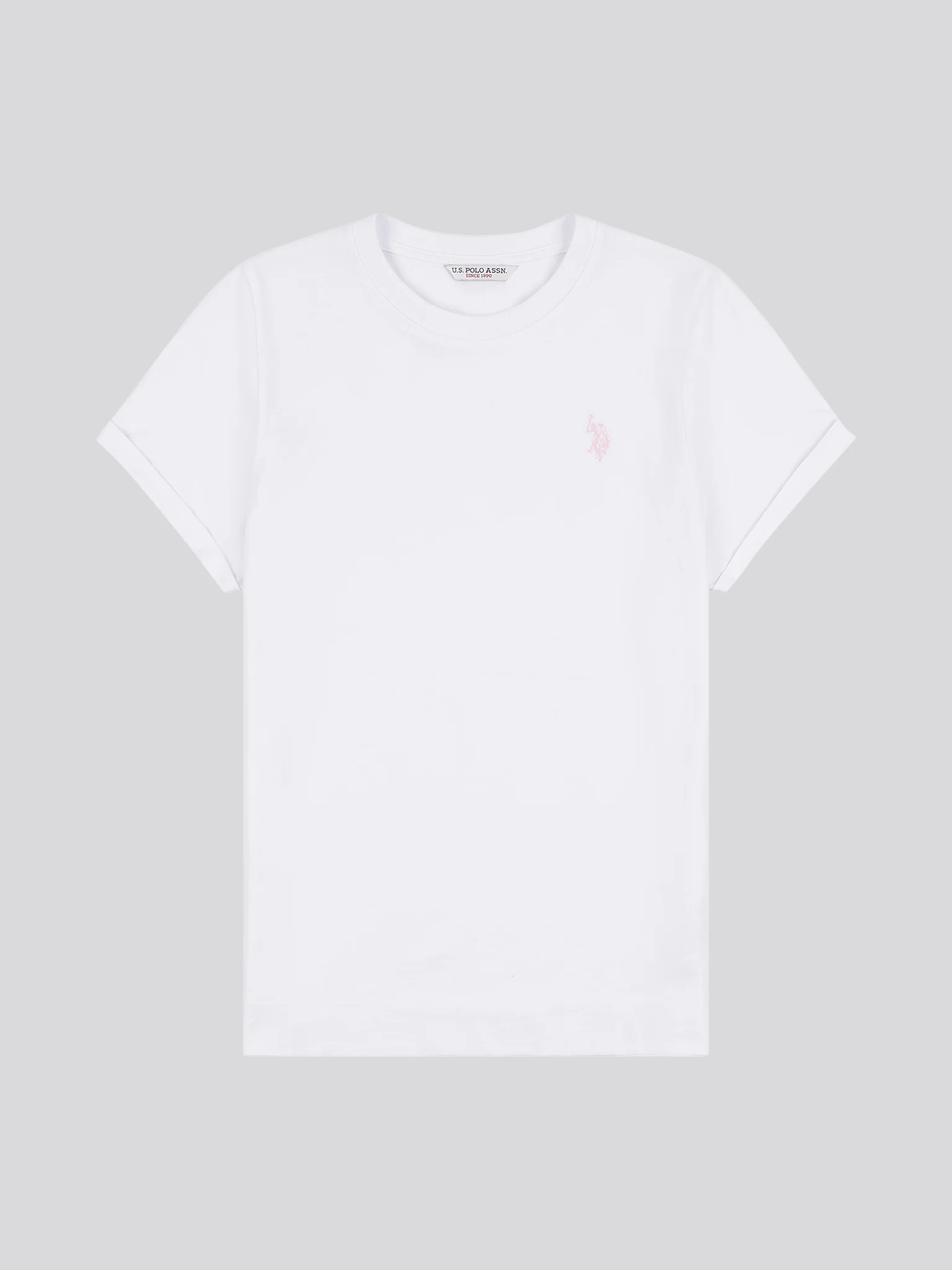 Womens Crew Neck T-Shirt Bright White - Image 5