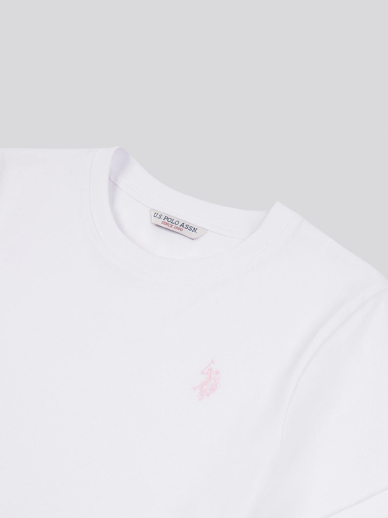 Womens Crew Neck T-Shirt Bright White - Image 6