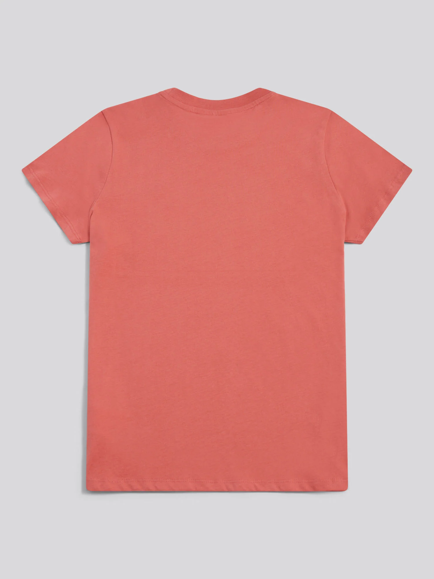 Womens Crew Neck T-Shirt Mineral Red - Image 6