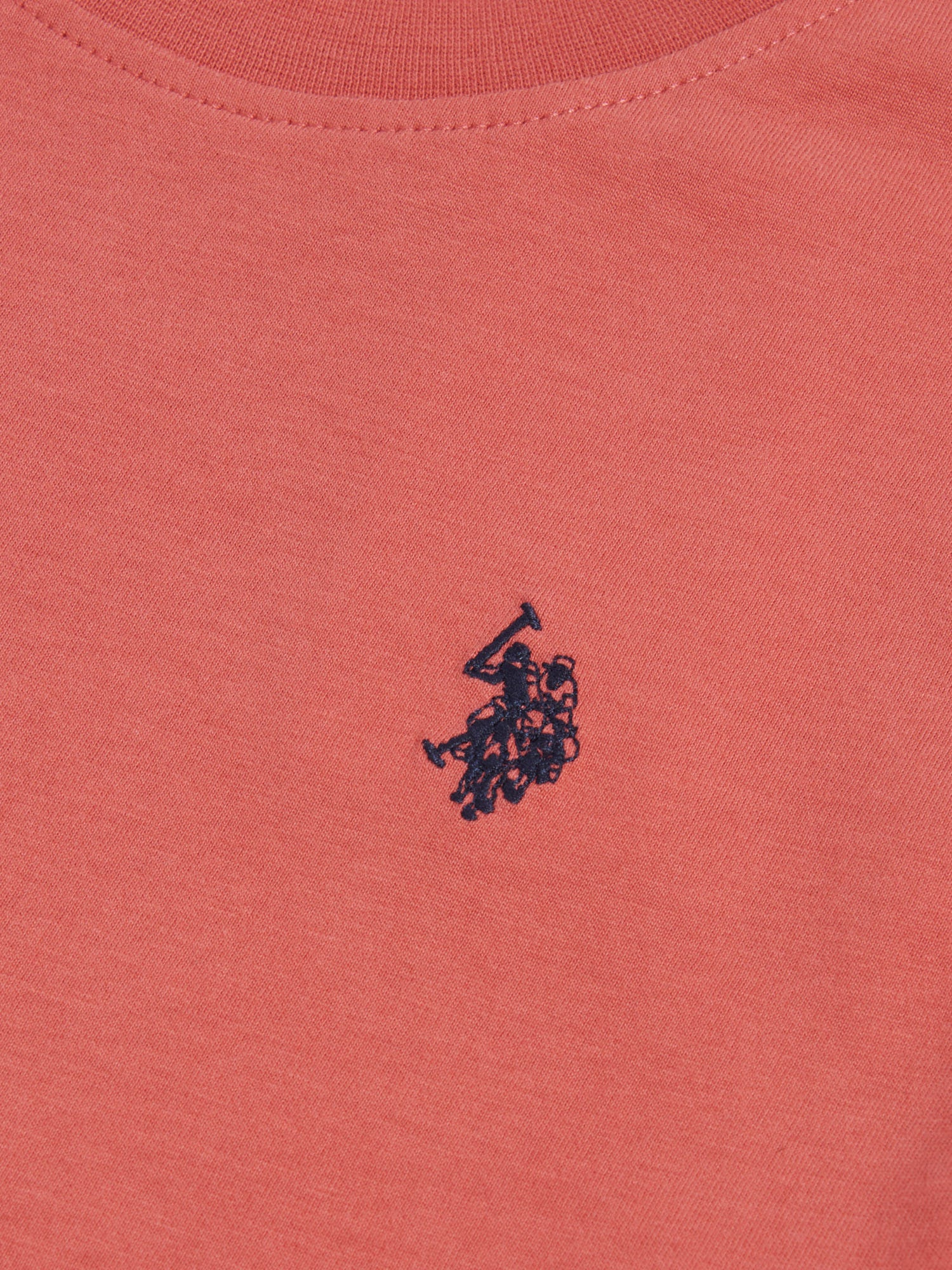 Womens Crew Neck T-Shirt Mineral Red - Image 7
