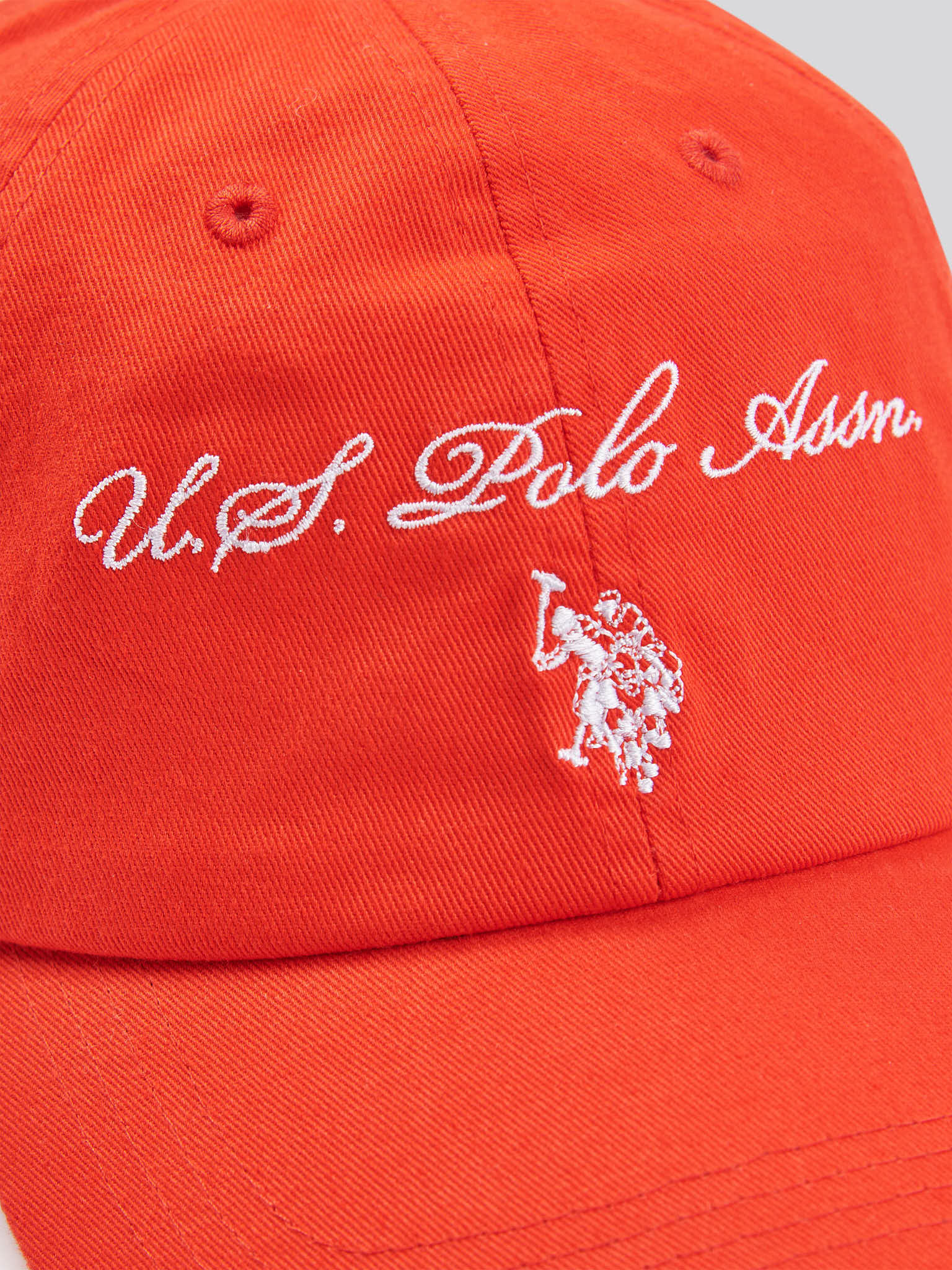 Womens Double Horsemen Premium Graphic Casual Cap in Aura Orange - Image 3