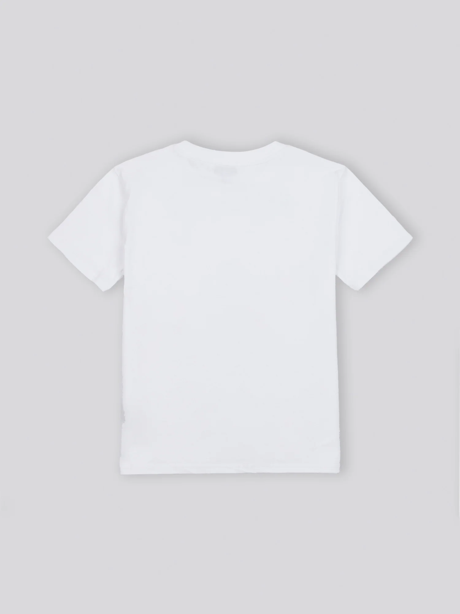 Womens Double Horsemen Print Crew Neck T-Shirt in Bright White - Image 7