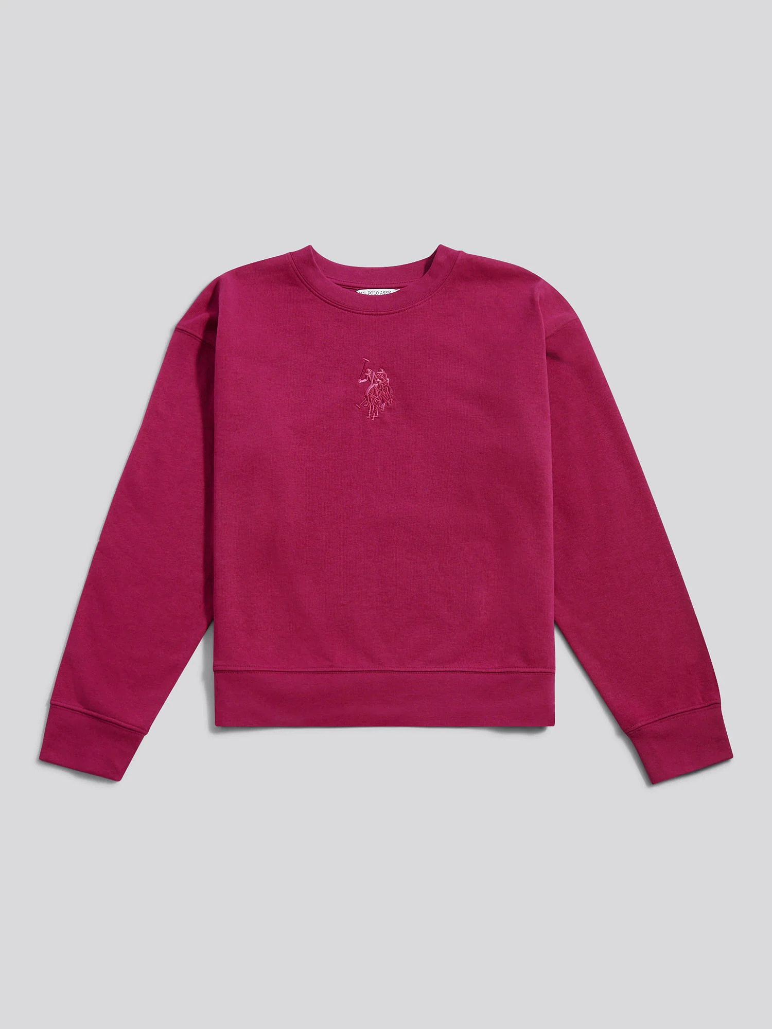 Womens Large Tonal Double Horsemen Sweatshirt in Beaujolais