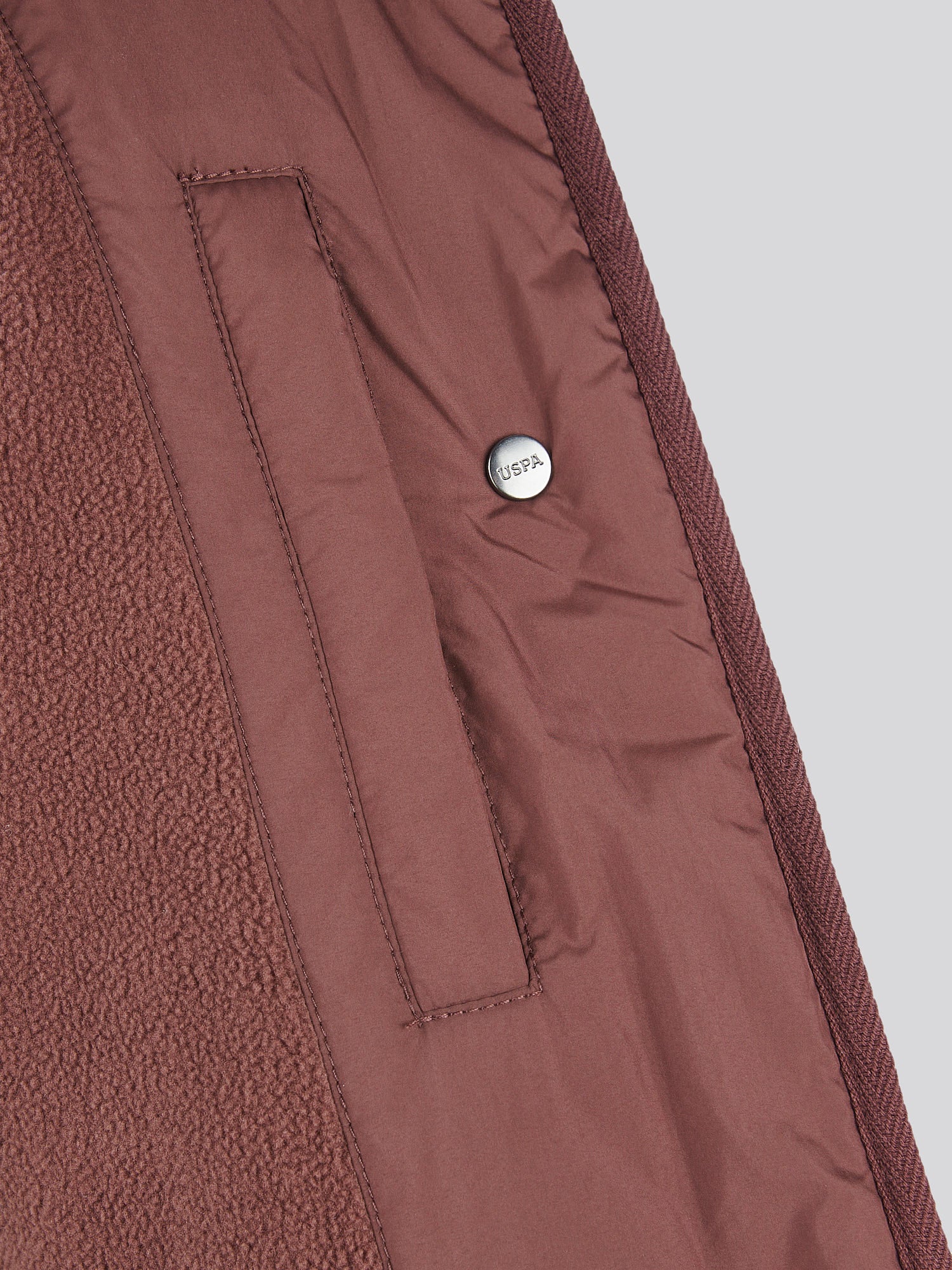 Womens Lightweight Quilted Jacket in Puce - Image 10