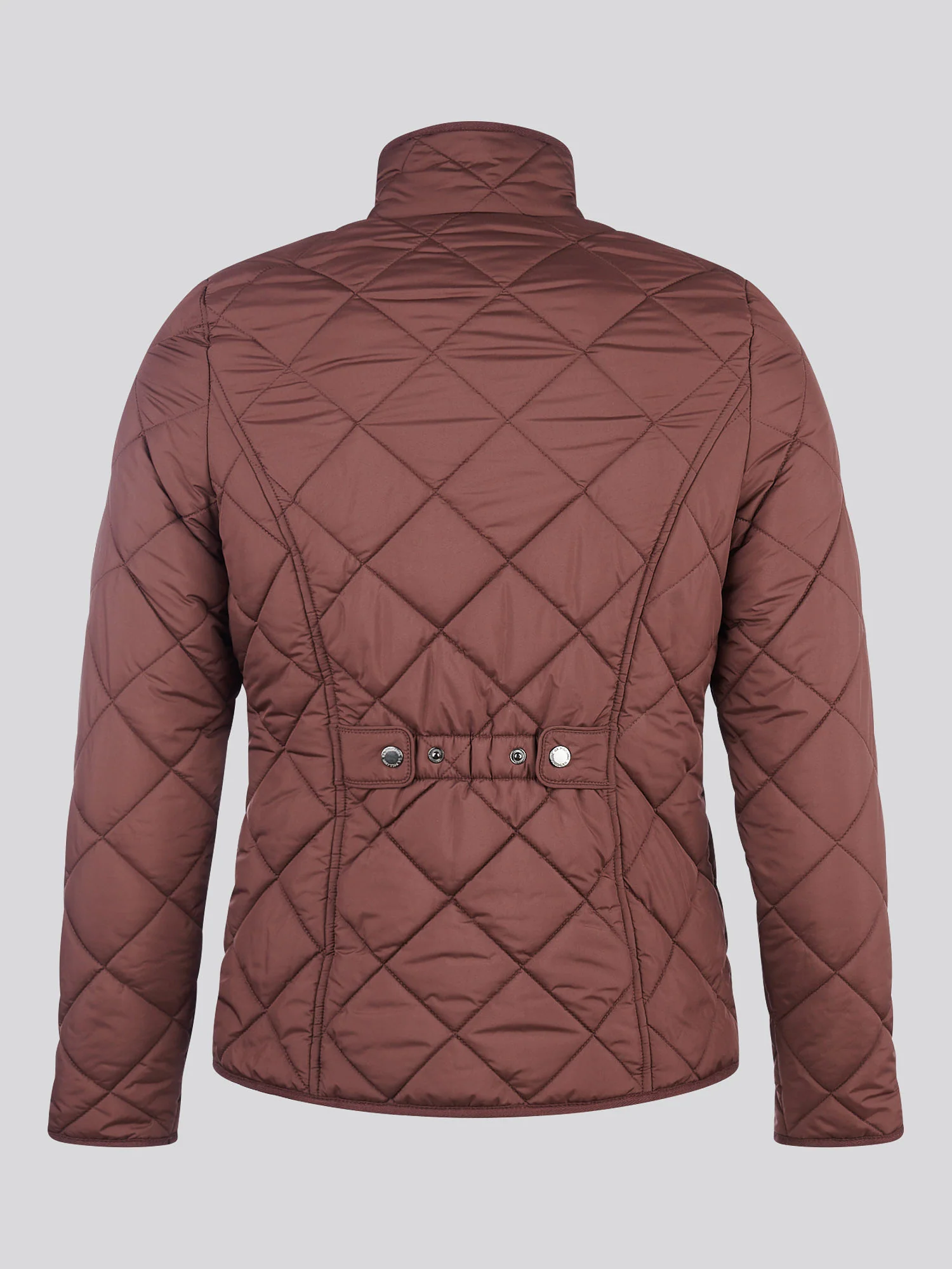 Womens Lightweight Quilted Jacket in Puce - Image 8