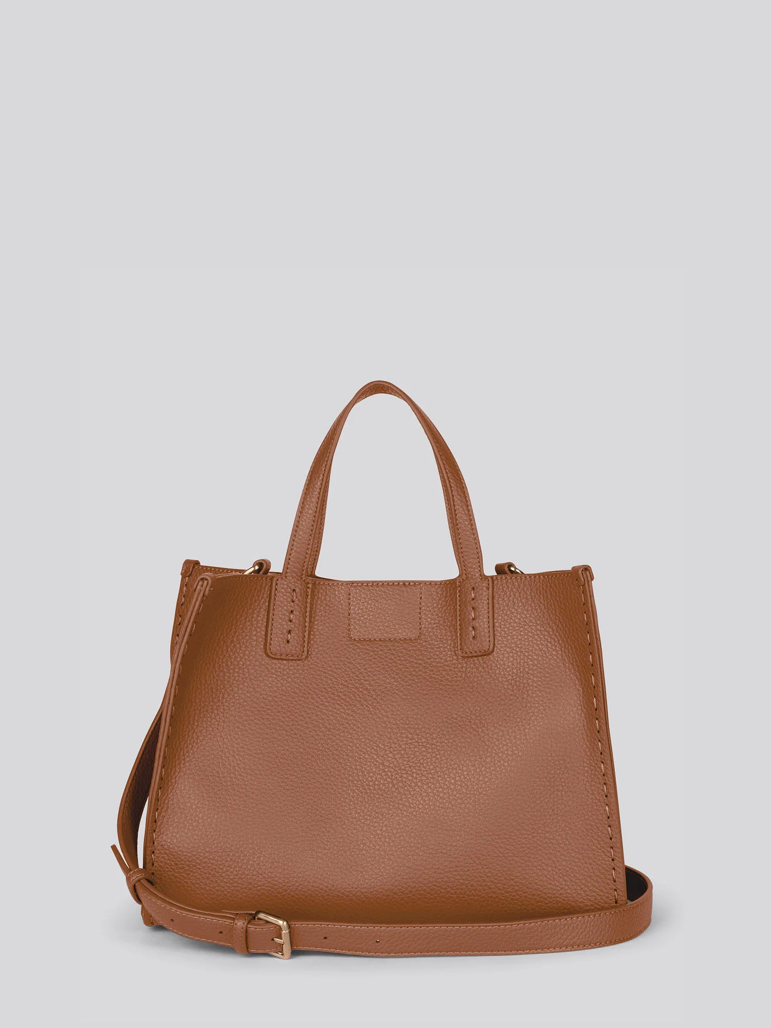 Womens Middleton Double Handle Bag in Camel - Image 2