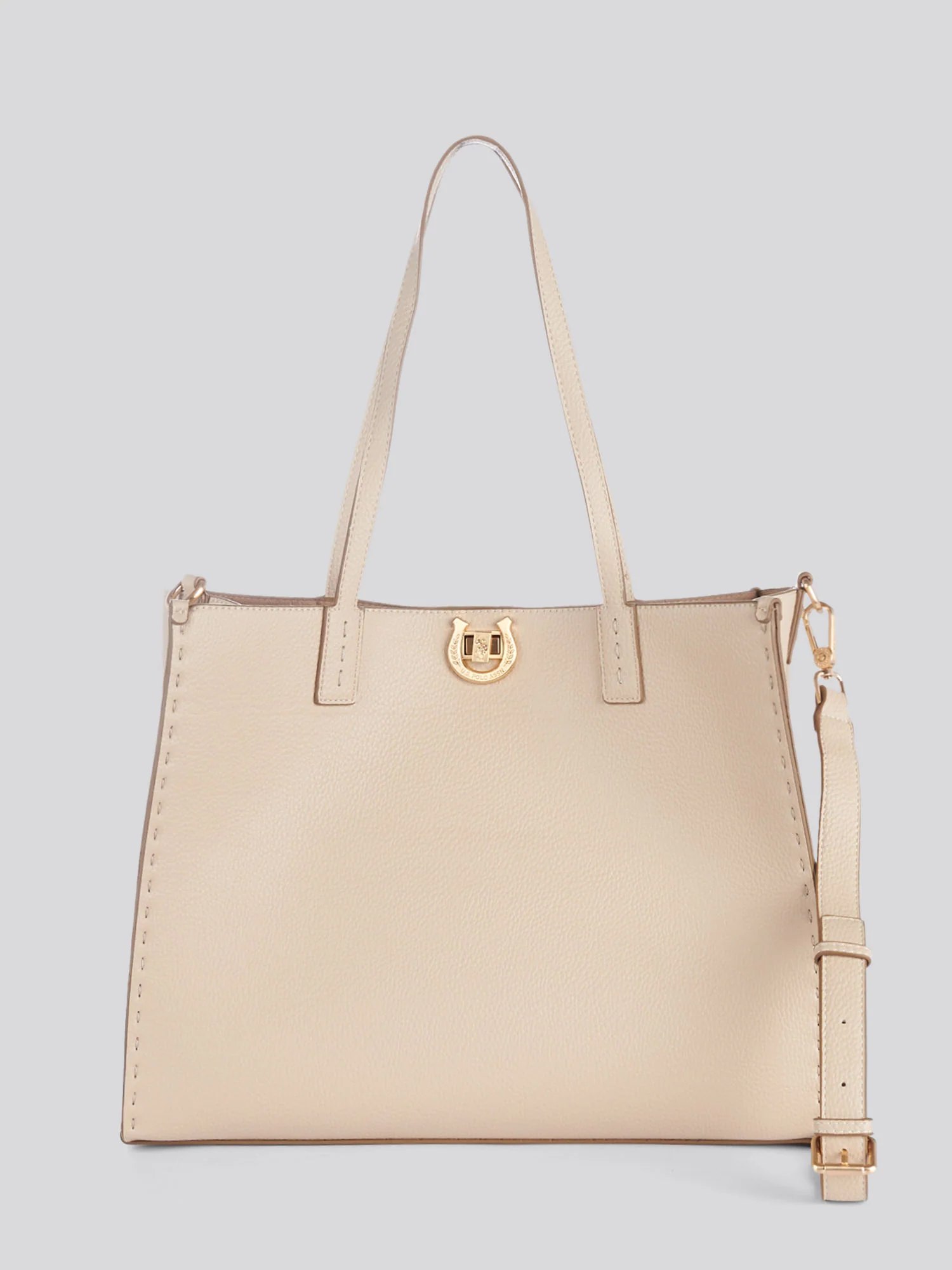 Womens Middleton Large Shopping Bag in Beige - Image 3