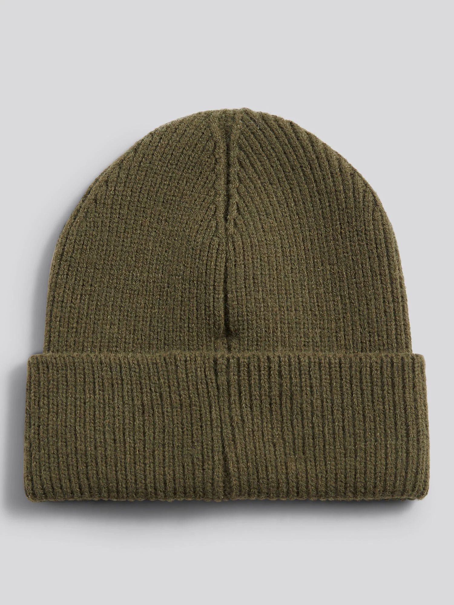Womens Multicolour Double Horsemen Knit Beanie in Kalamata Green - Image 6