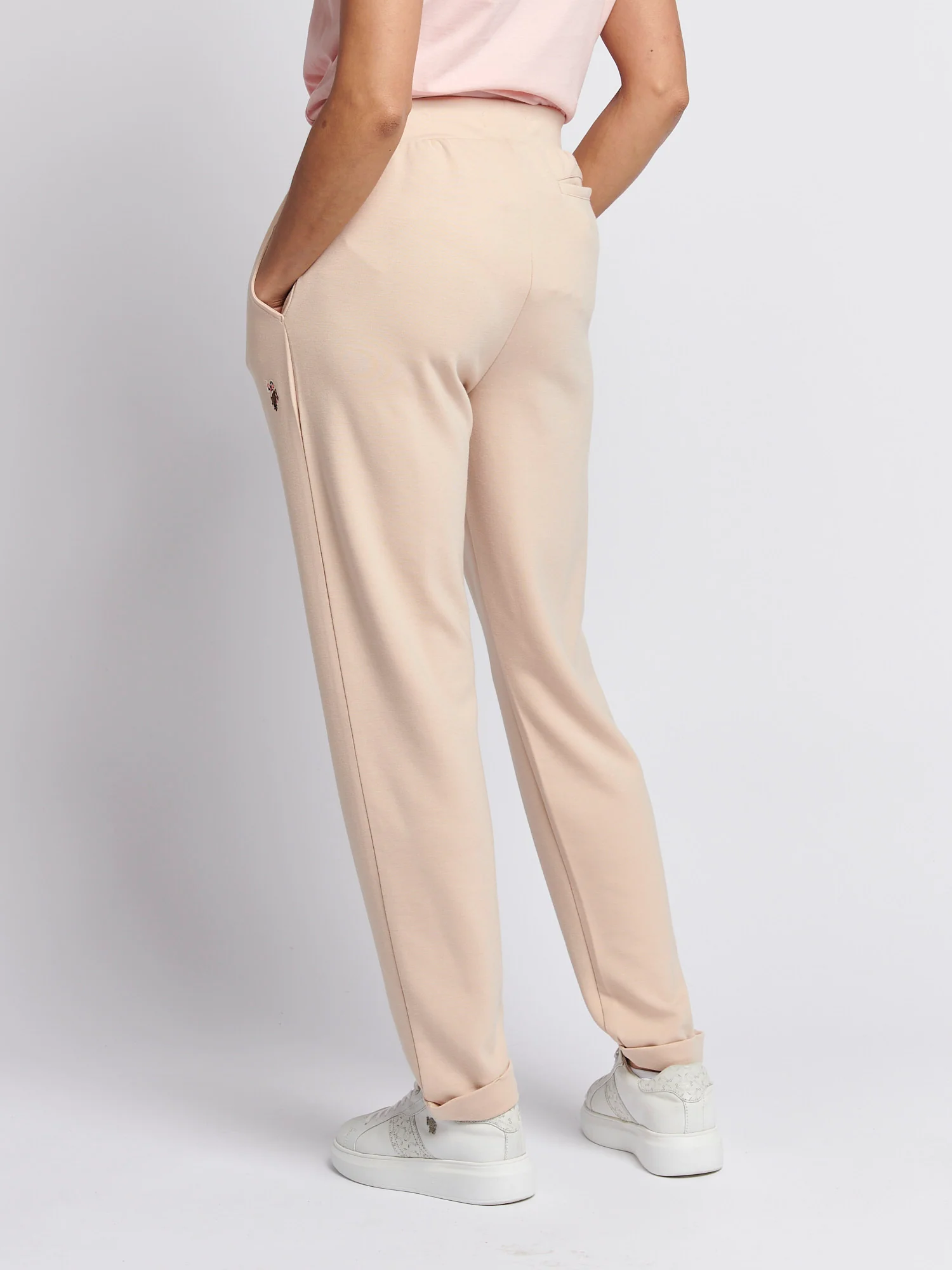 Womens Smart Stripe Jogger in Smoke Gray - Image 4