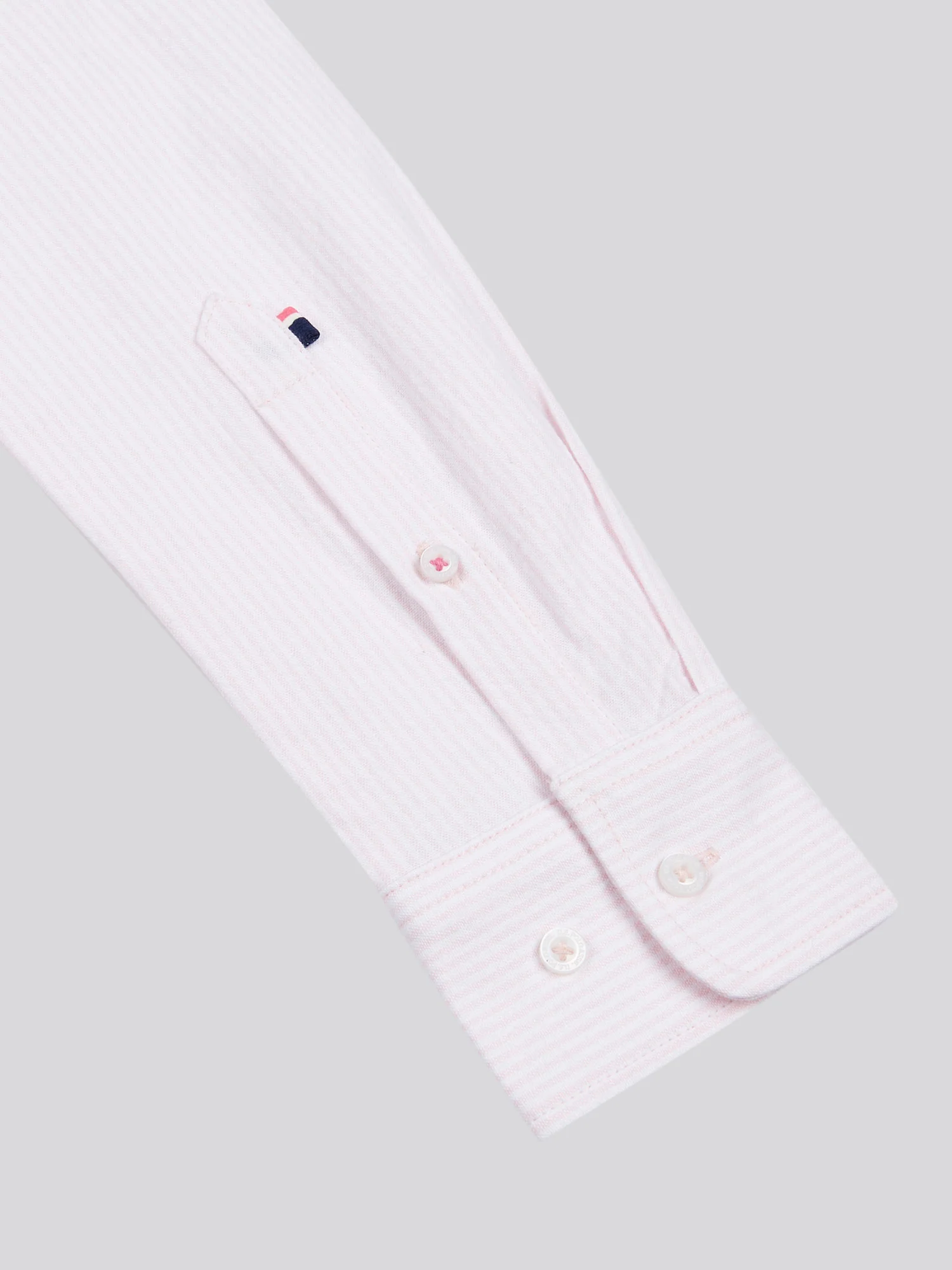 Womens Stripe Stretch Classic Fit Oxford Shirt Crystal Rose - Image 7